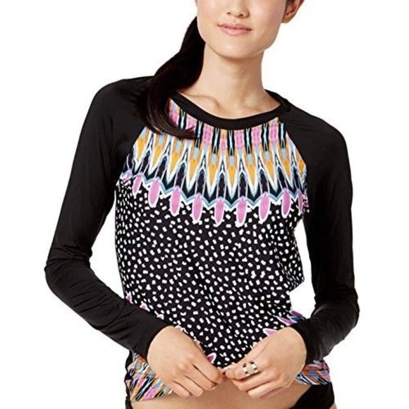Bar III Other - Bar III Women's Magic Touch Printed Rash Guard
